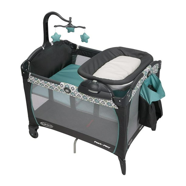 Cuna Corral Graco Portable Seat & Changer Affinia Verde