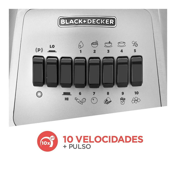 Licuadora Black+Decker DuraPro 10 Velocidades, Negro BLBD210GB