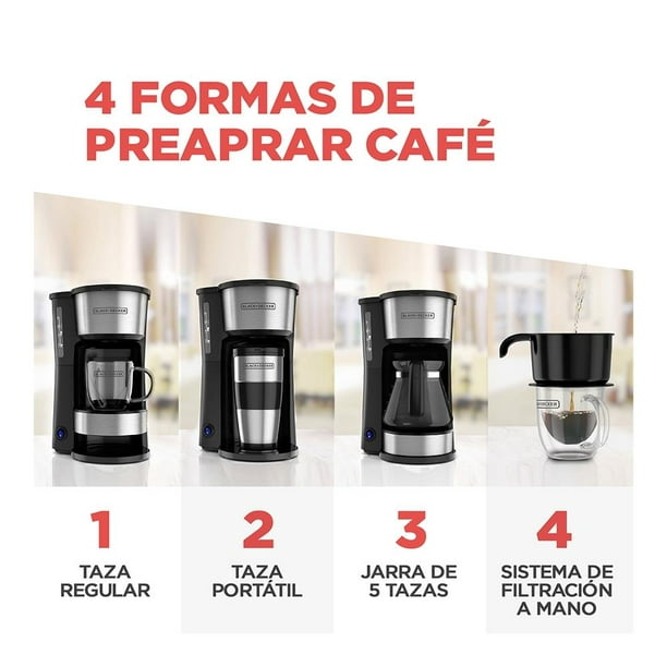 Comprar Cafetera Black + Decker Cafetera Filtro 5 Tazas