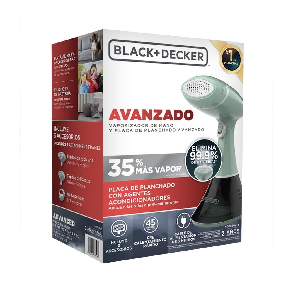 Vaporizador Black Decker Con Placa de Planchado Avanzado