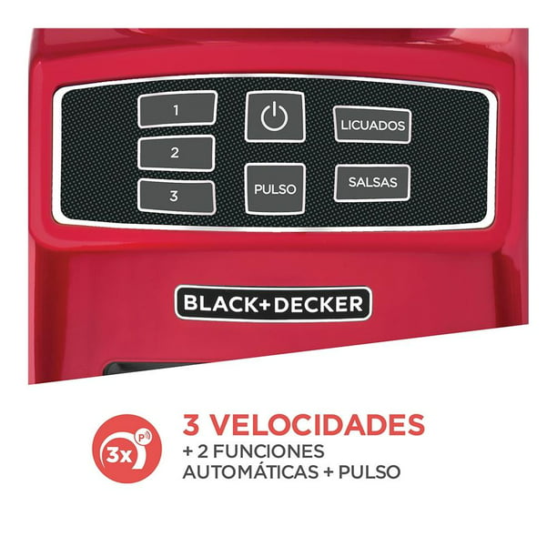 Licuadora Black+Decker Pulverix 12 Velocidades Vaso de Vidrio