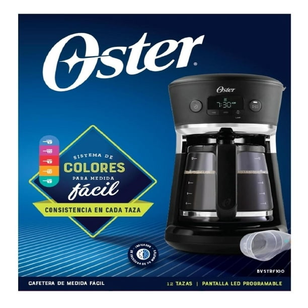 Cafetera Oster® Programable 12 tazas Negro - Tiendas Metro