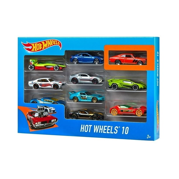 Set Hot Wheels de 10 Vehículos Varios Modelos 1 Set