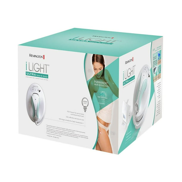 Depiladora luz pulsada ipl Remington iLIGHT® Ultra depilación permanente  para mujeres y hombres