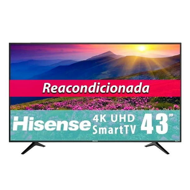 Pantalla Smart TV Hisense LED de 43 pulgadas 4K/UHD 43R6E con Roku TV
