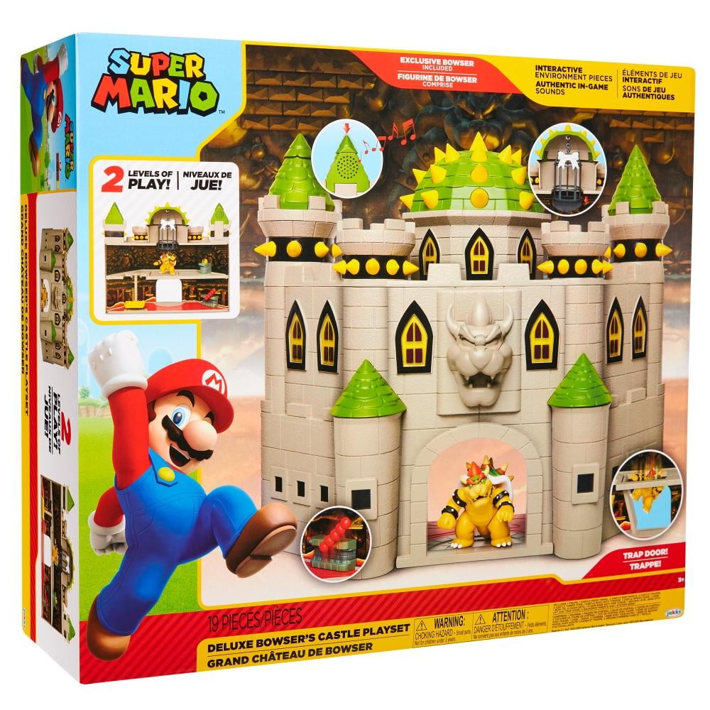 Set de Juego Mario Bros Castillo Deluxe Mushroom con Figuras