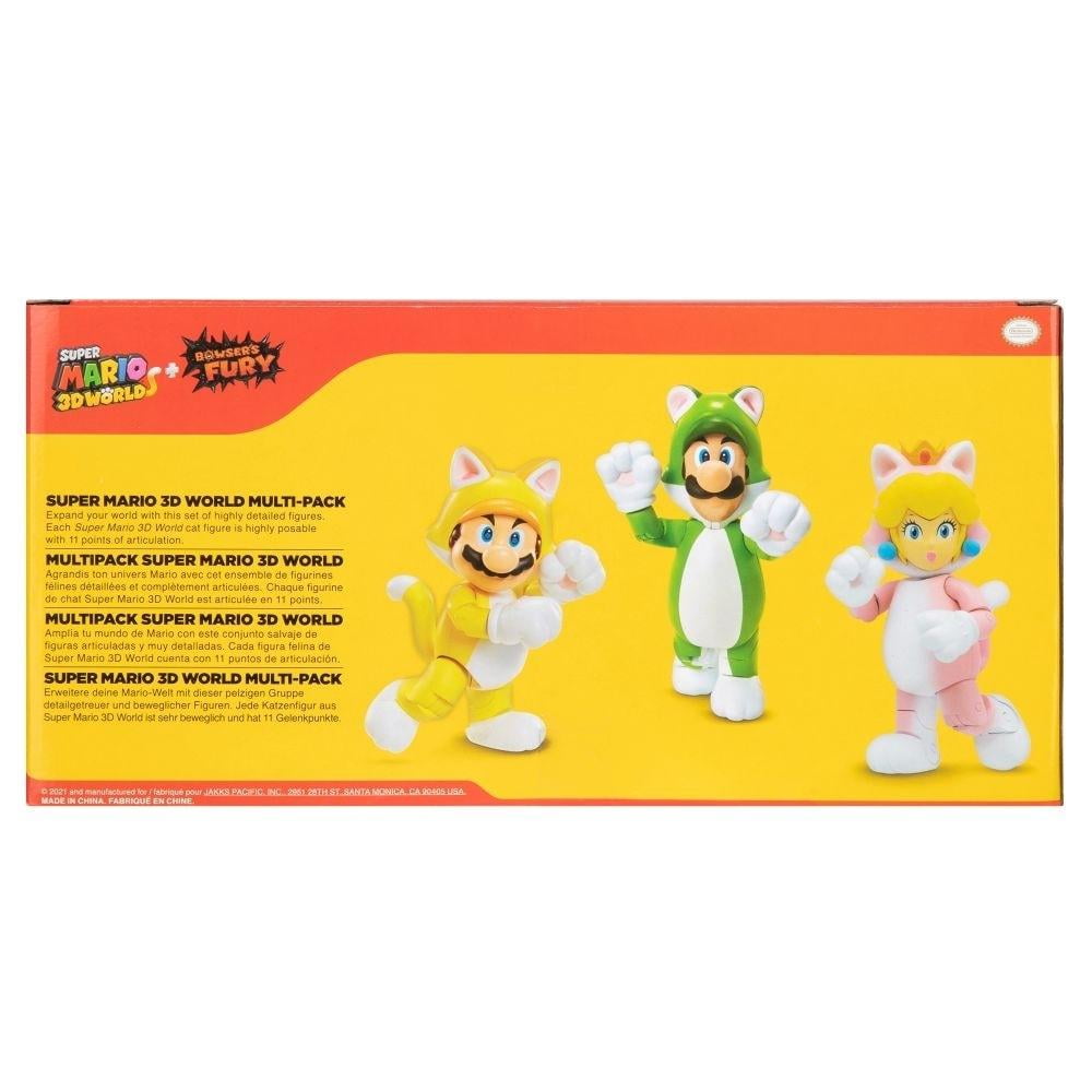 GENERICO Juguete Pack 4 Figuras De Accion Mario Bros Infantil