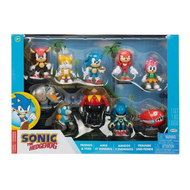  Sonic The Hedgehog Figura de acción de 2.5 pulgadas, juguete  coleccionable de Sonic clásico : Juguetes y Juegos