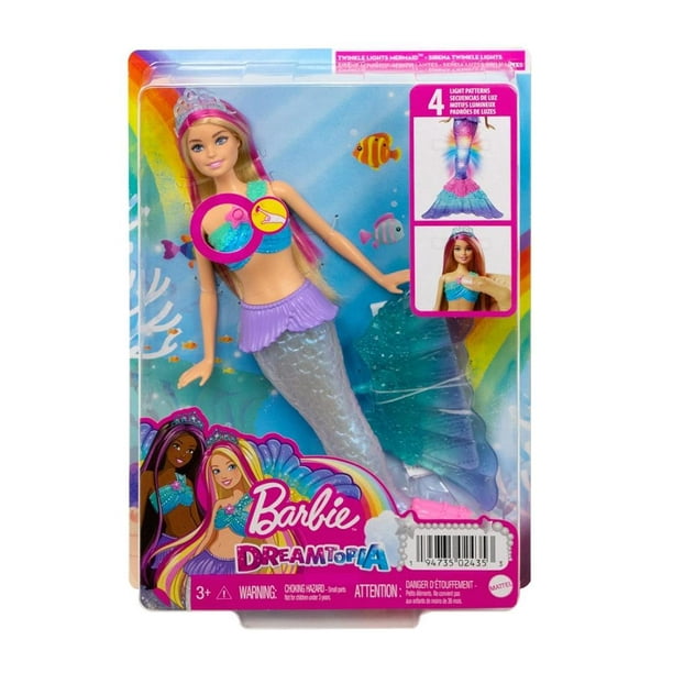 grueso Rodeado Sherlock Holmes Muñeca Barbie Dreamtopia Sirena Luces Brillantes | Walmart