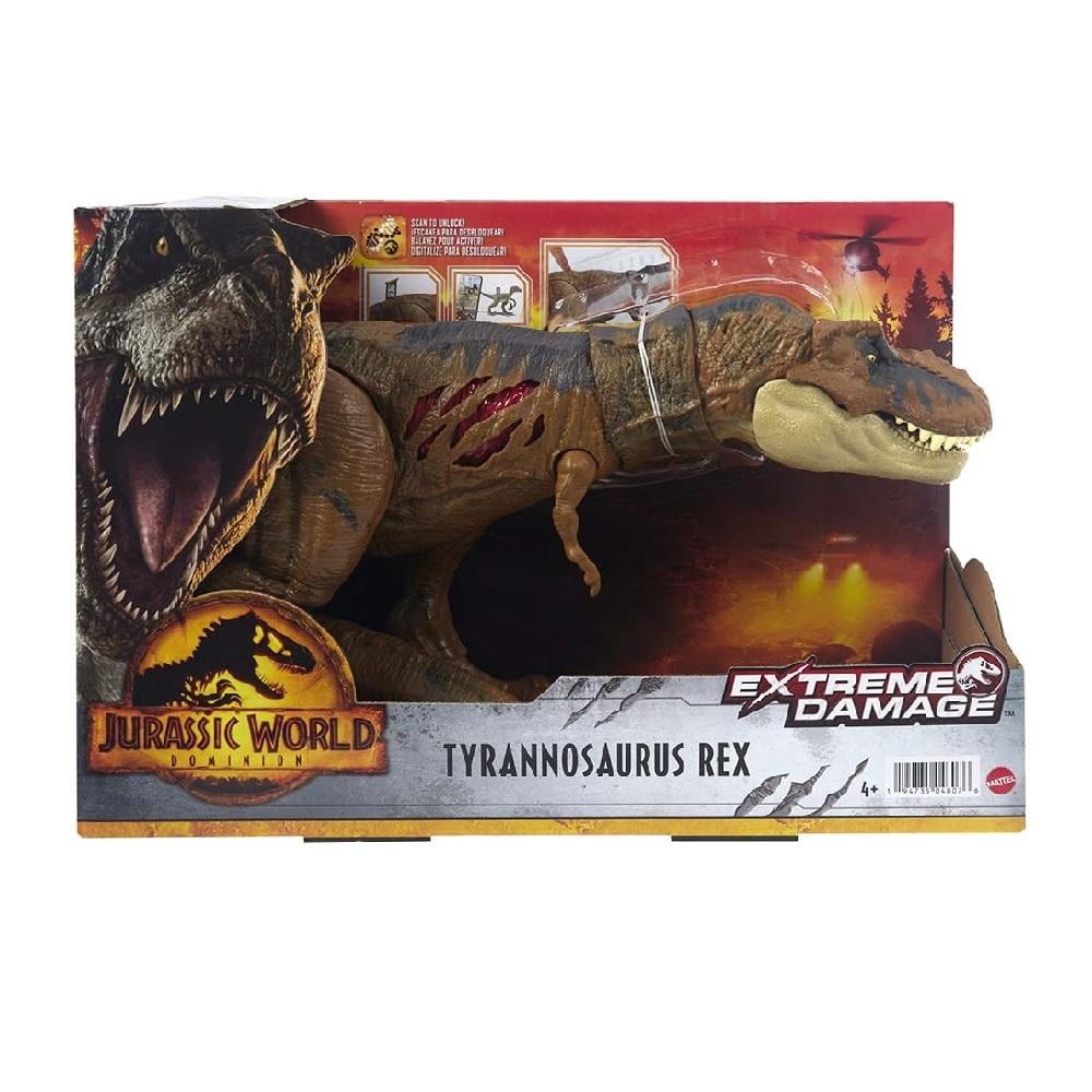 Dinossauro T-Rex Jurassic World Dominion Dano Extremo Mattel