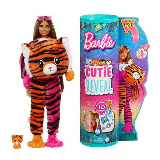 Barbie Cutie Reveal Muñeca Animales de la Selva
