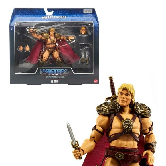 figura de acción masters of the universe masterverse deluxe heman de 7 película 80s