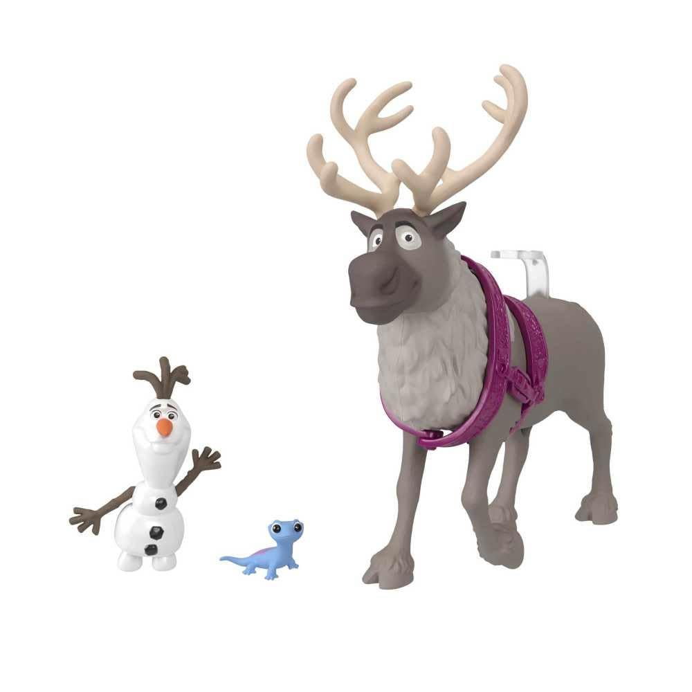 Mattel Disney Frozen - Juego de 3 muñecos con muñecas de moda Anna, Elsa y  Kristoff, figura de Olaf Mix & Match y 12 accesorios