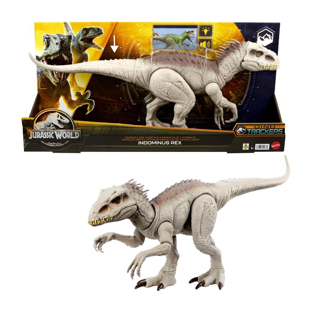 Dinosaurio de Juguete Mattel Jurassic World Indominus Rex Camuflaje y ...