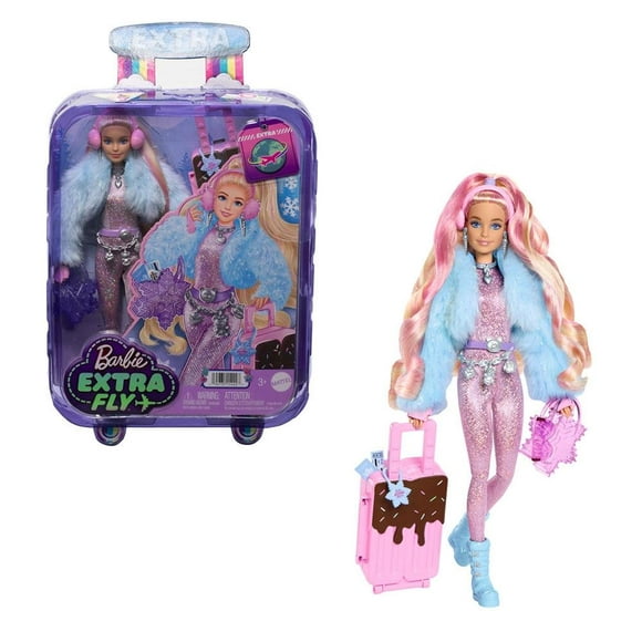 muñeca barbie extra fly look de invierno