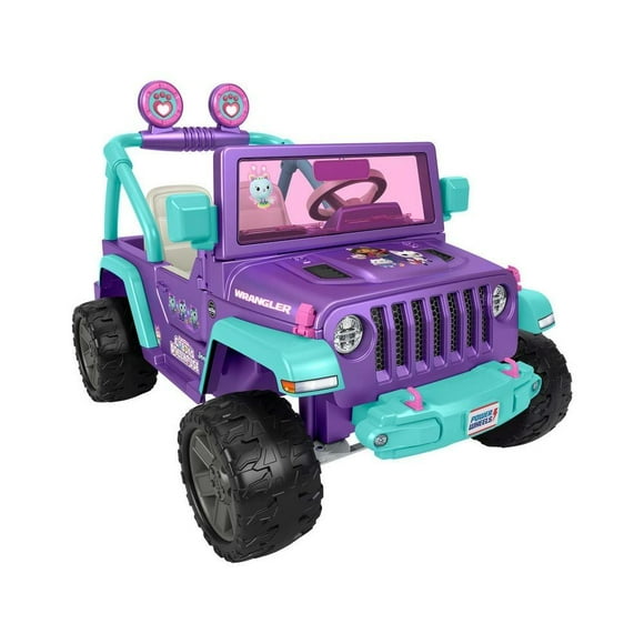 vehículo montable fisherprice power wheels gabbys doll house jeep wrangler 12v