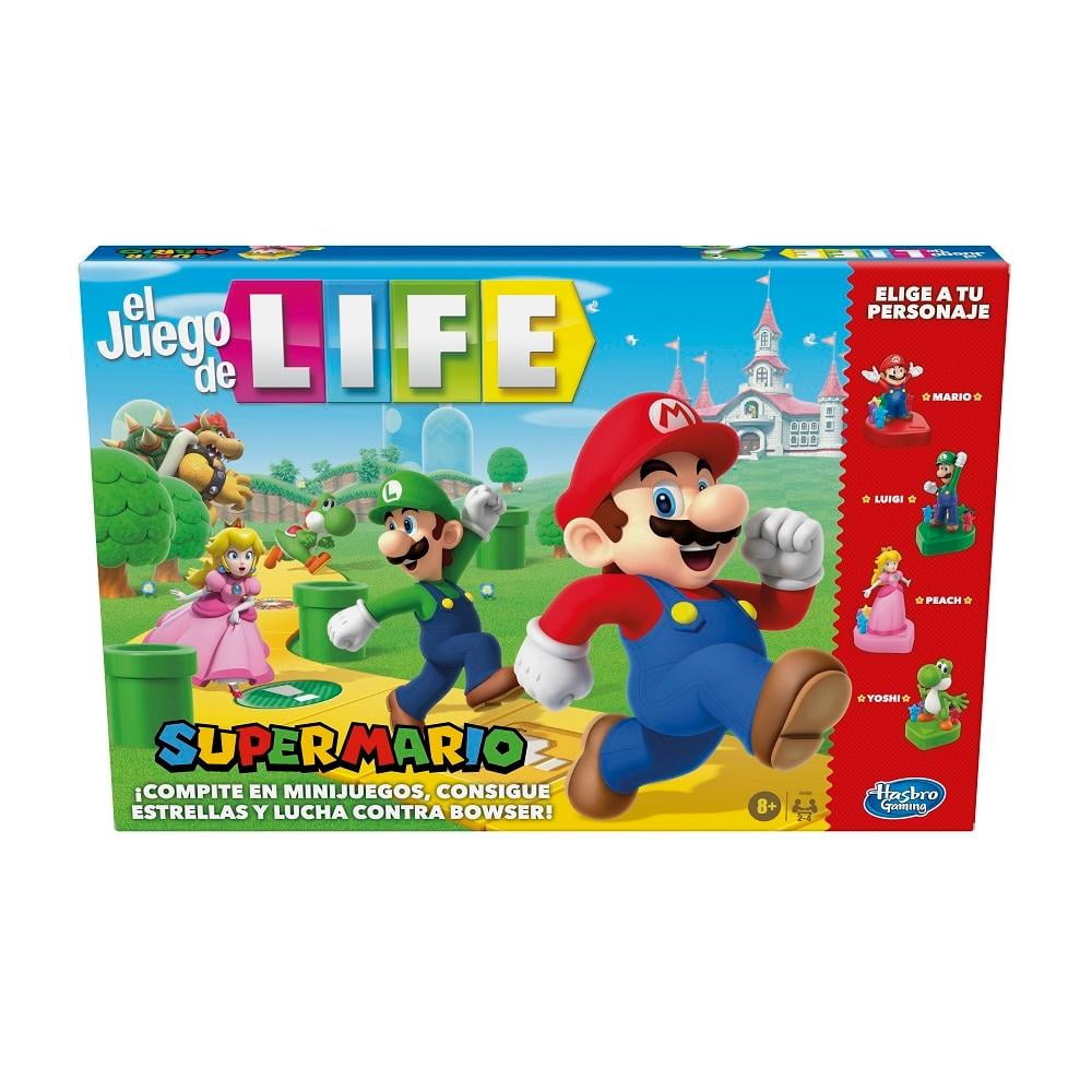 Premedicación Panadería Vacío Juego de Mesa Hasbro Gaming Game of Life Super Mario | Walmart