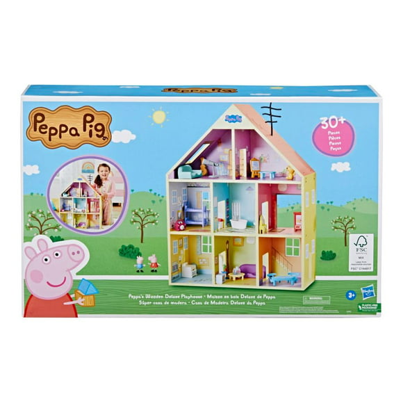 set de juego peppa pig hasbro súper casa de madera