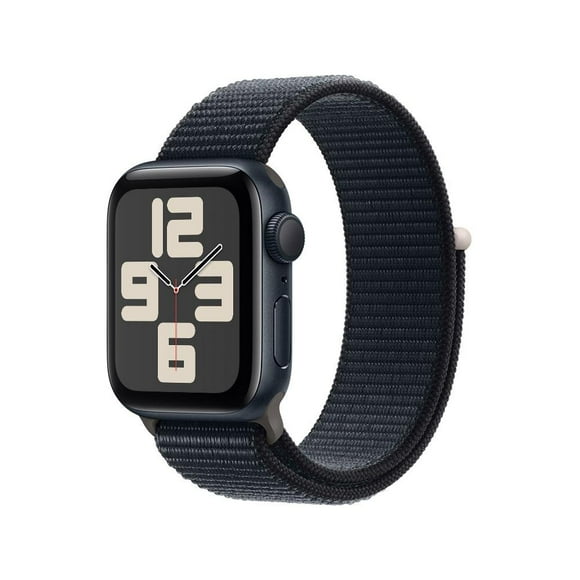 smartwatch apple se gps caja de aluminio negro 40mm correa loop deportiva negro