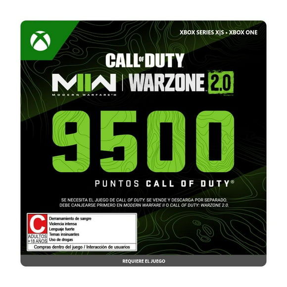 call of duty points  9500 xbox series s digital