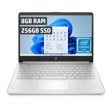 Laptop HP 14-dq0527la Procesador Intel Celeron 8GB RAM 256GB SSD 14 Pulgadas HD Plateado
