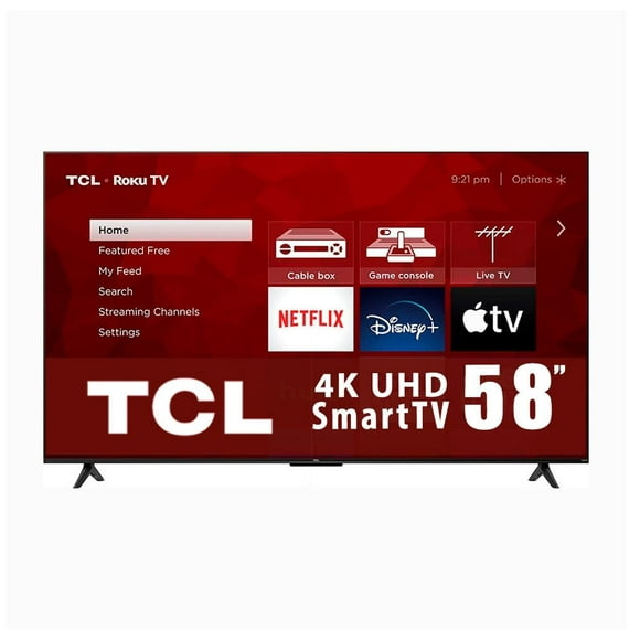 tv tcl 58 pulgadas 4k ultra hd smart tv led reacondicionada 58s470g