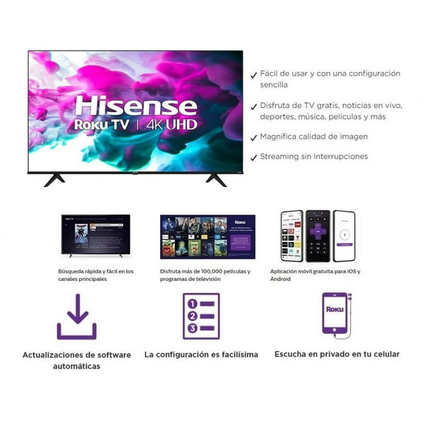 TV Hisense 32 Pulgadas HD Smart TV LED 32H4G5 Reacondicionada