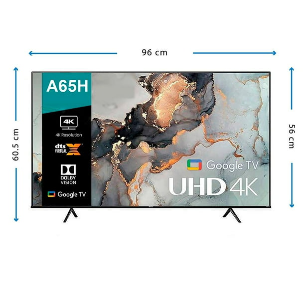  Hisense Smart TV 43A65H de la serie A6 de 43 con LED 4K UHD :  Electrónica