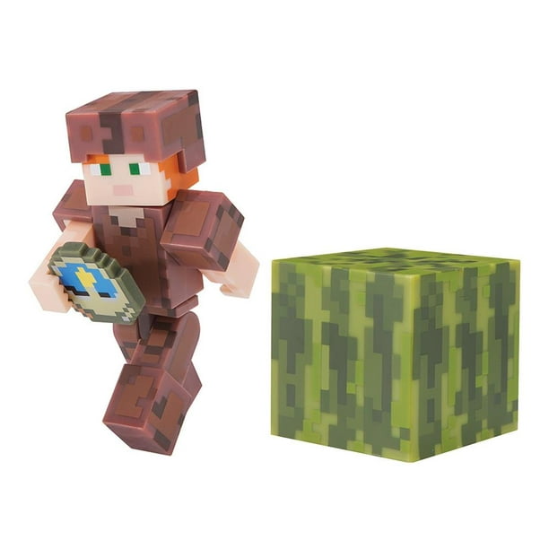 Bonecos Minecraft Aranha e Alex Original Jazwares