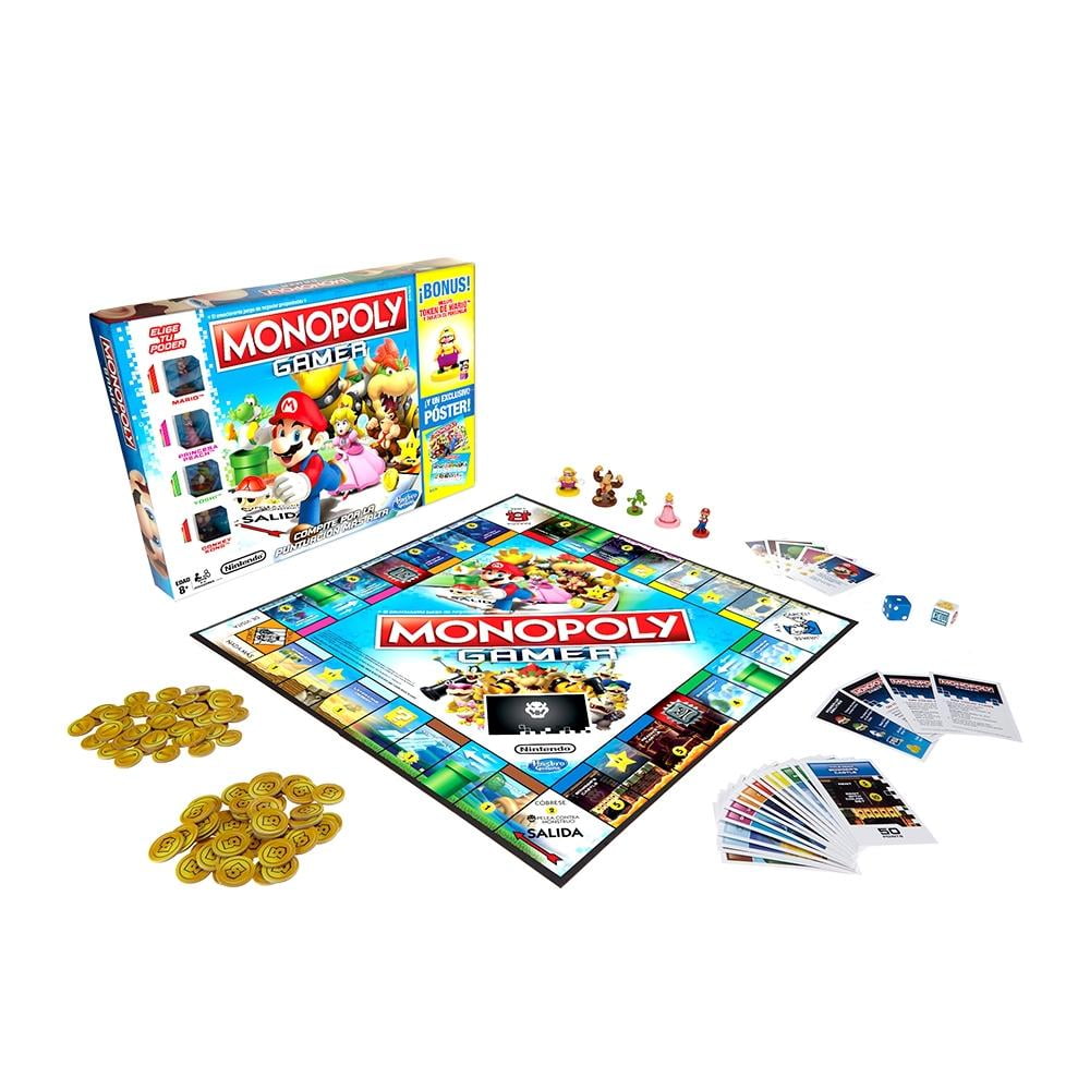 Monopoly Gamer Mario Kart Spanish Board Game Multicolor
