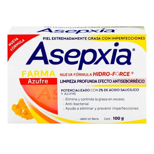 Predecir Agradecido Paralizar Jabón en barra Asepxia Farma azufre 100 g | Walmart