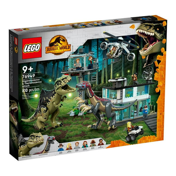 Set LEGO Jurassic World Ataque del Giganotosaurio y el Therizinosaurio  76949