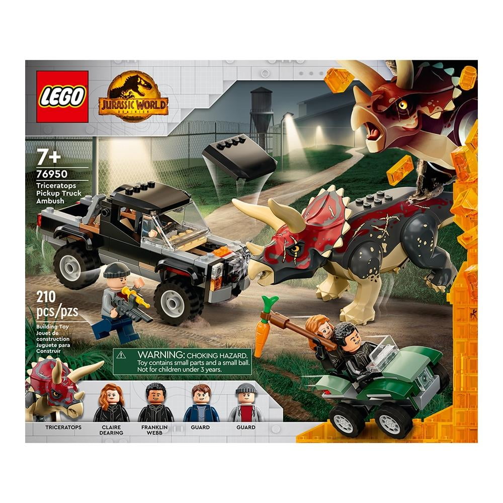 Juego de construcción de juguetes LEGO Jurassic Park Triceratops