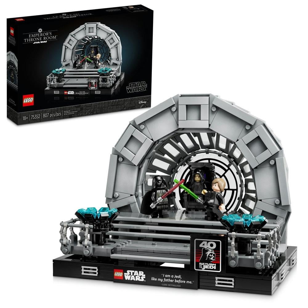 Set lego star wars diorama: sala del trono del emperador 75352