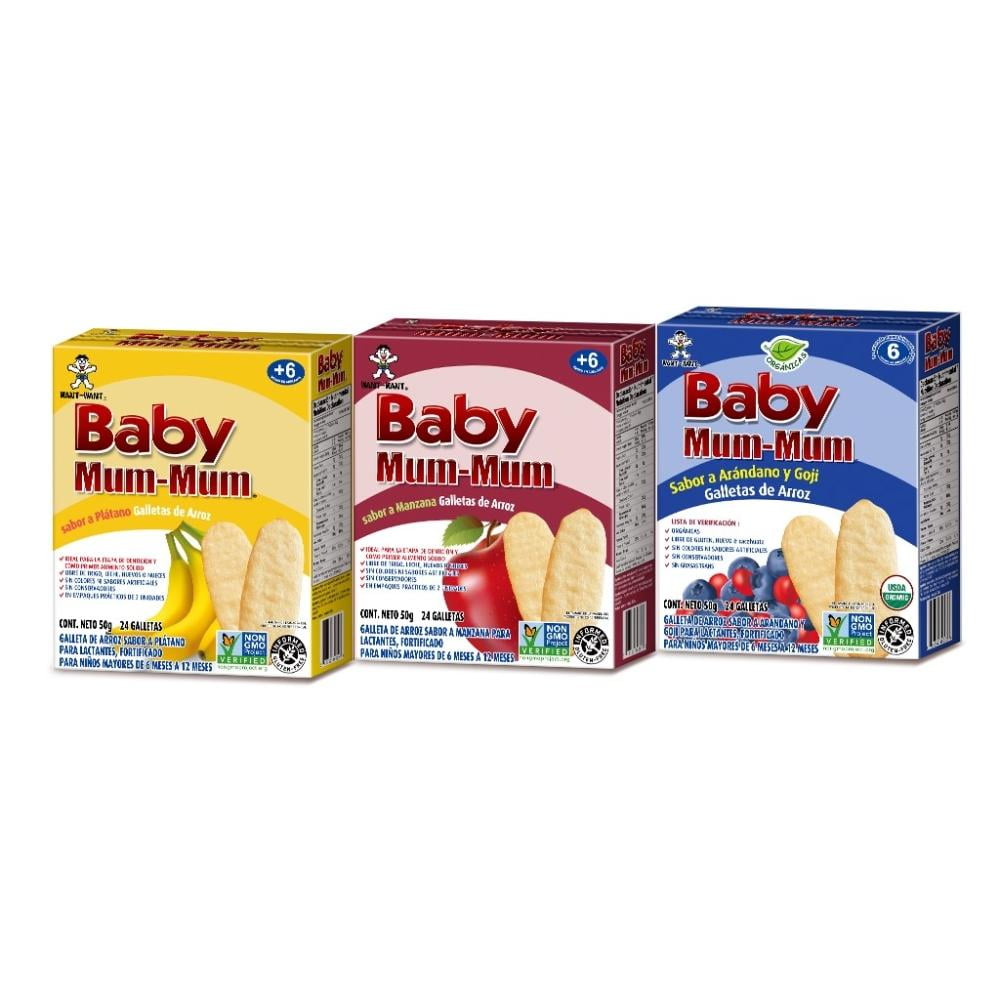 Galletas de arroz para bebés desde 6 meses