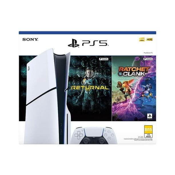 Consola PlayStation 5 Sony 1TB slim con Ratchet y Clank y Returnal