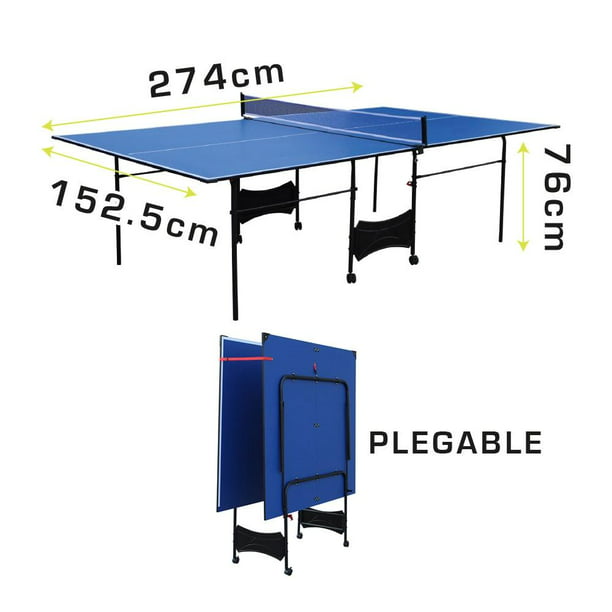 Mesa de Ping Pong Athletic Works Portátil 60 Pulgadas GS-TT-161 Azul