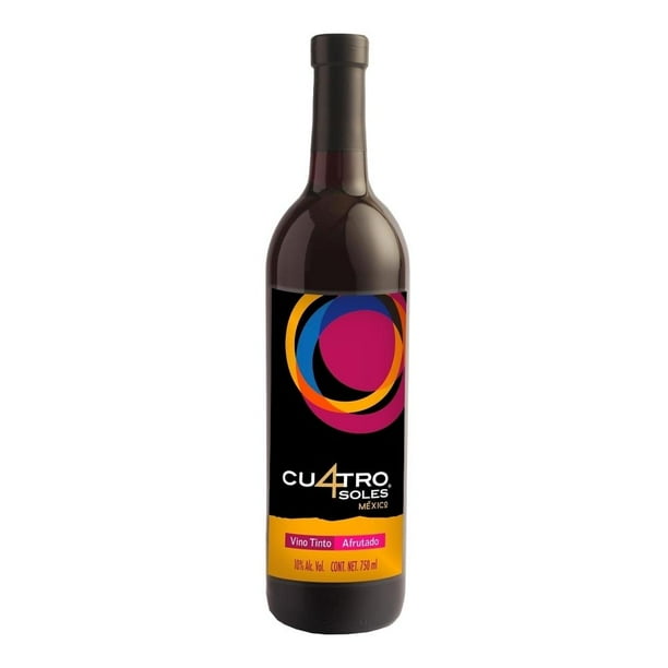 Vino Tinto Cuatro Soles Afrutado 750 ml