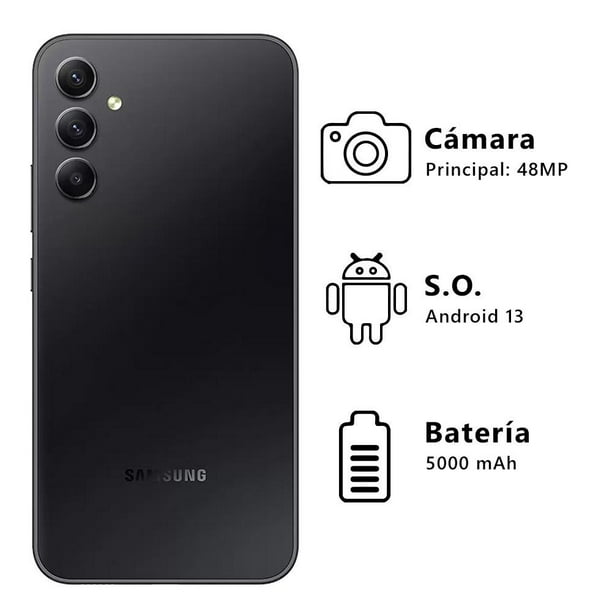Samsung Galaxy A34 5G 128GB + 6GB RAM - Negro