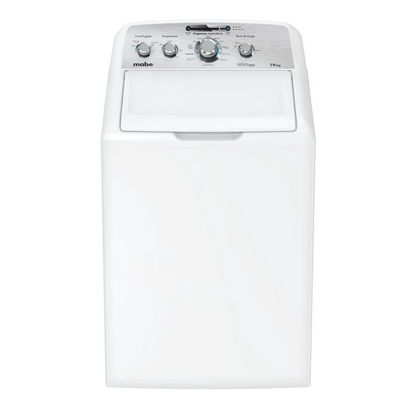 lavadora automática mabe 19 kg con ciclo de sanitizado lma79114cbak0 blanca