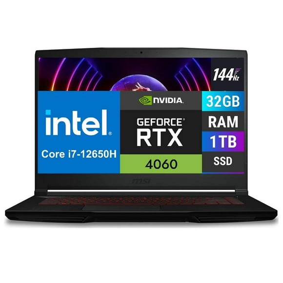 laptop gamer msi core i7 12th nvidia geforce rtx4060 32gb ram 1tb ssd