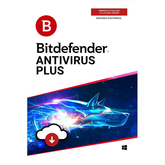 antivirus bitdefender plus descarga digital por 1 año 1 usuario