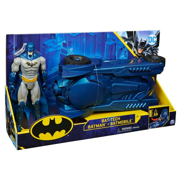 Figura Batman y Batimóvil Spin Master DC Comics 12 pulgadas