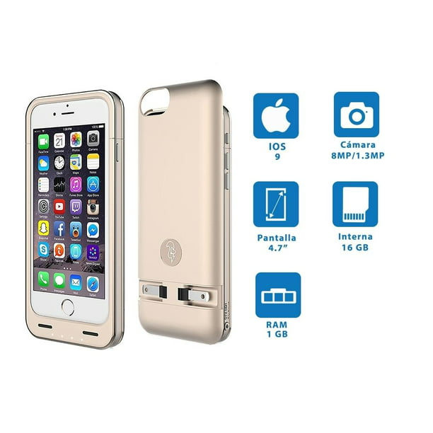 iPhone 6 GB Desbloqueado Reacondicionado más Funda Cargadora Squirel |