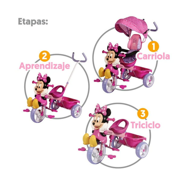 Dramaturgo Asimilar triunfante Triciclo Apache Tipo Carriola Minnie Mouse 3 Etapas | Walmart