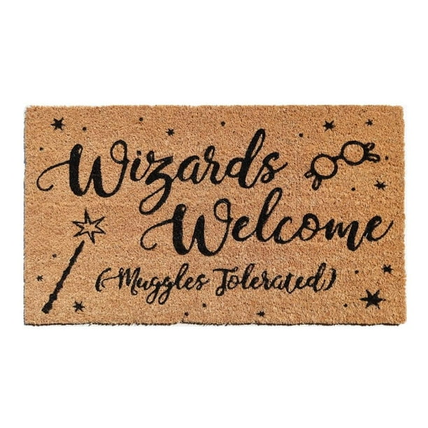 Felpudo Harry Potter Wizards Welcome, Muggles Tolerated