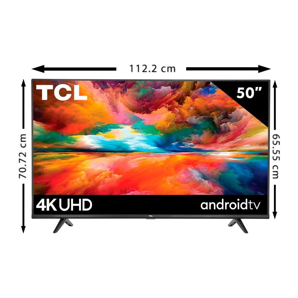 Televisión LED Smart TV TCL 50A443 de 50, Resolución 3840 x 2160