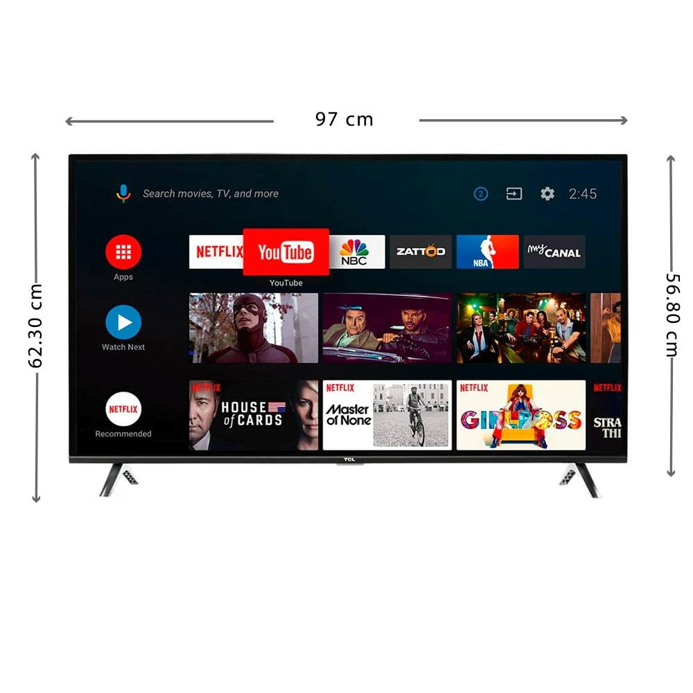 Televisor TCL 43A423 4K Smart Android 43 - Compra en Línea ElectroHome –  Electrohomestore