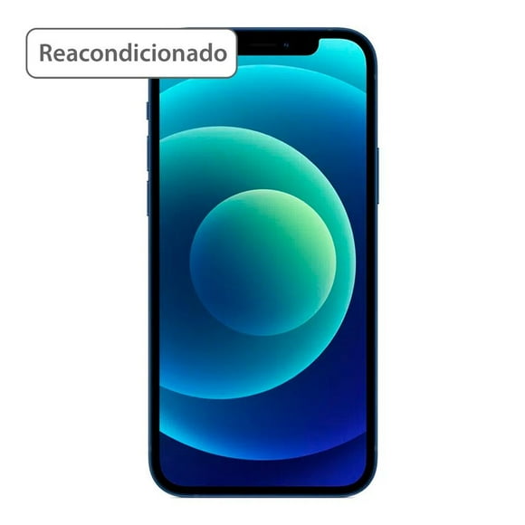 smartphone apple iphone 12 256gb azul reacondicionado