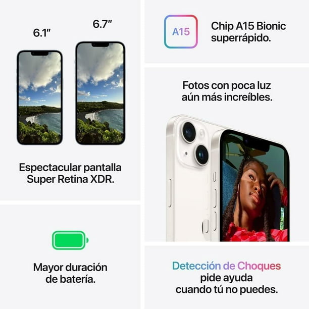 Celular iPhone 14 Plus 128GB (Reacondicionado) - Azul, Apple